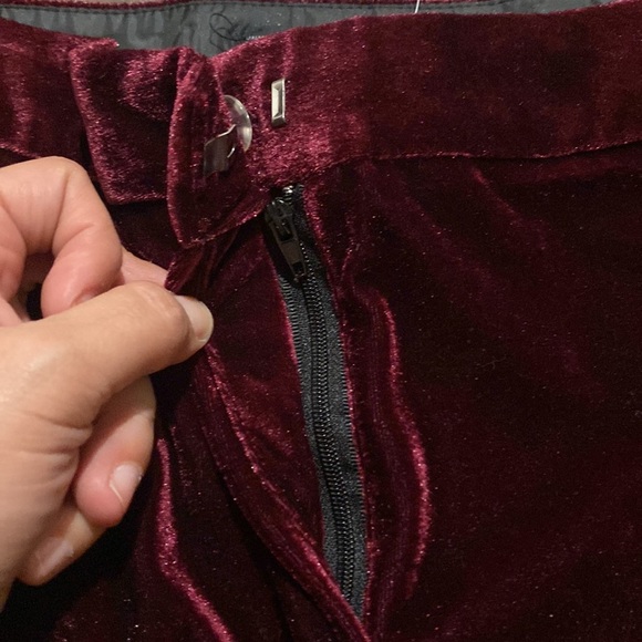 Venus velvet with satin tuxedo style dressy pants - Picture 5 of 8